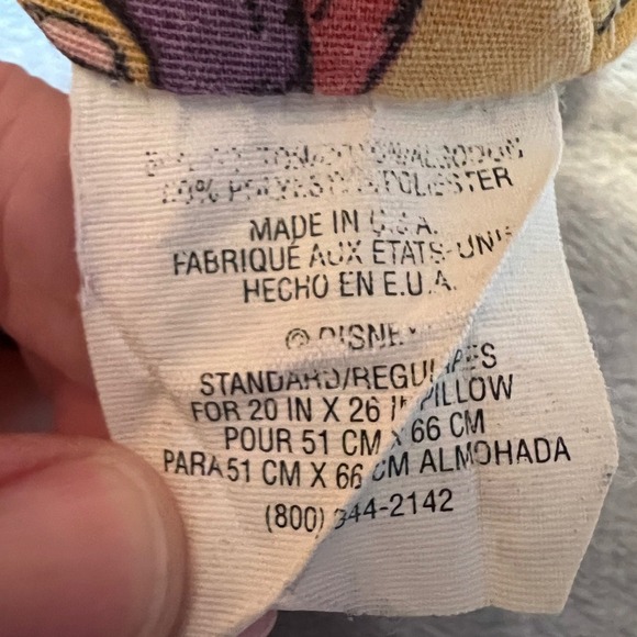 Vintage Disney Winnie The Pooh & Tigger Pillowcase Standard Size Lg 1996 Bedding - Picture 5 of 8